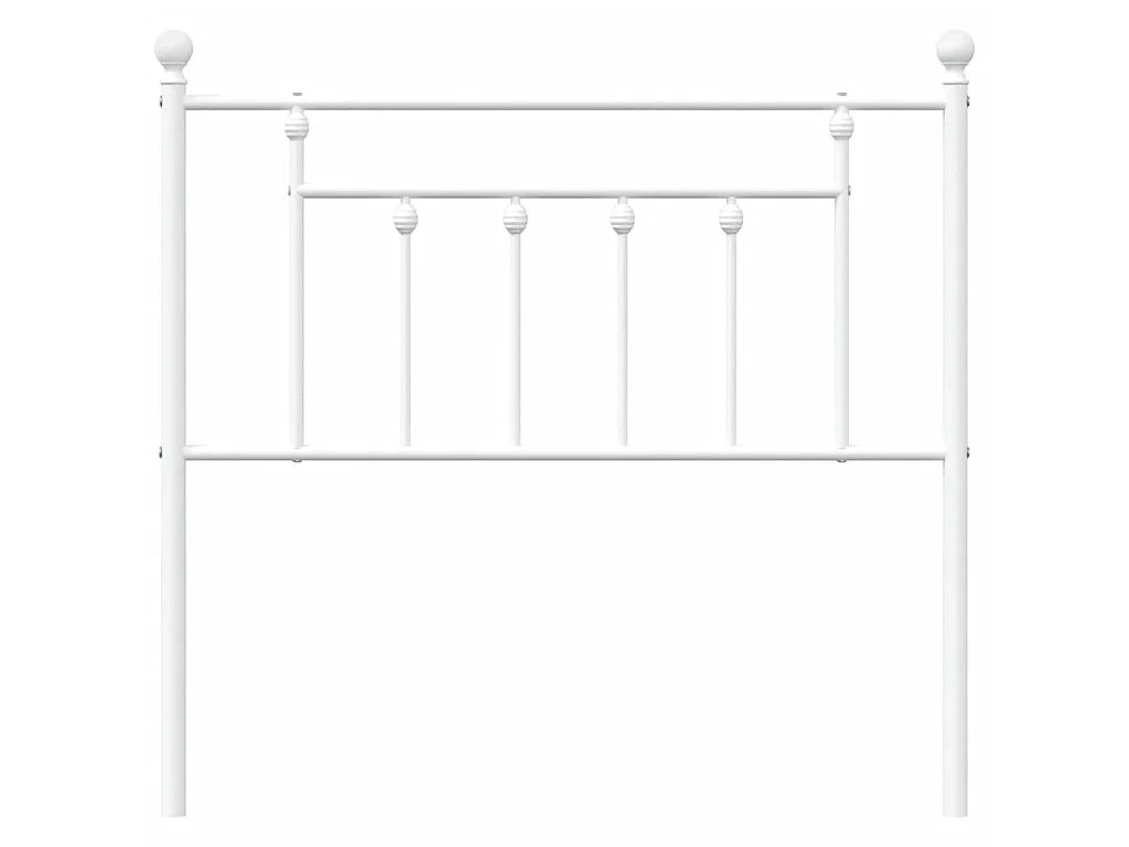 Kopfteil,Bettkopfteil Metall Weiß 90 cm -gkd888650