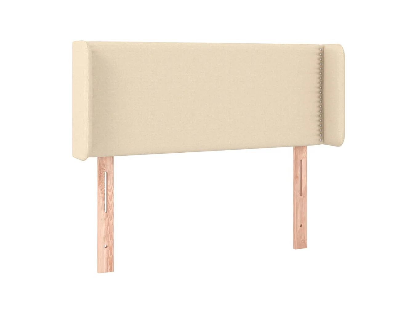 Tête de lit avec oreilles Crème 103x16x78/88 cm Tissu POI74212 BonneVie Meuble