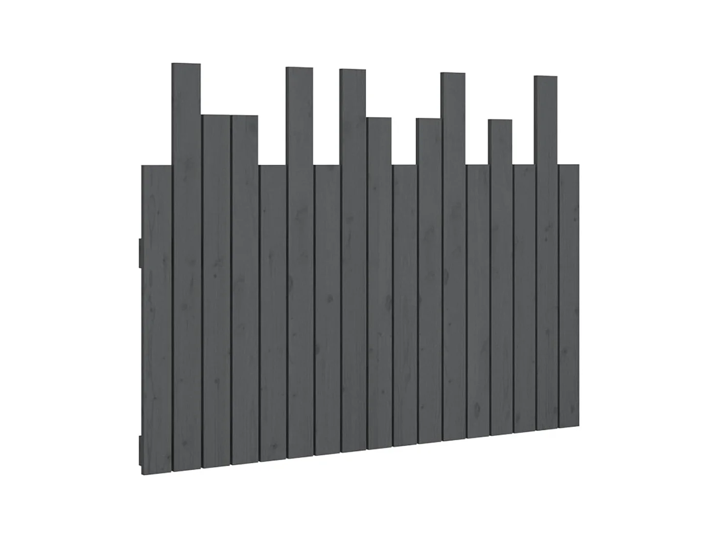 Tête de lit murale Gris 108x3x80 cm Bois massif de pin POI97451 BonneVie Meuble
