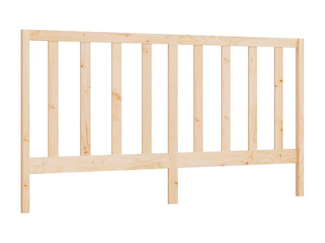 Tête de lit 206x4x100 cm Bois massif de pin POI71969 BonneVie Meuble