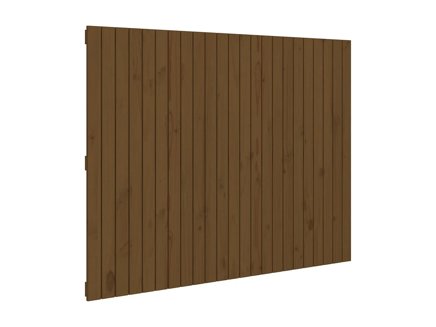 Tête de lit murale Marron miel 146,5x3x110cm Bois massif de pin POI77632 BonneVie Meuble