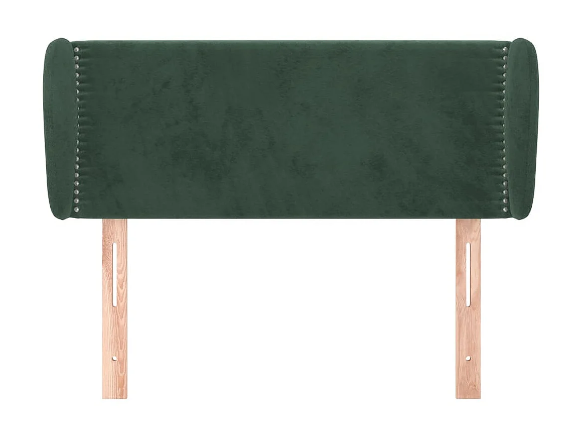 Tête de lit avec oreilles Vert foncé 103x23x78,88 cm Velours LKC39238 BonneVie Meuble