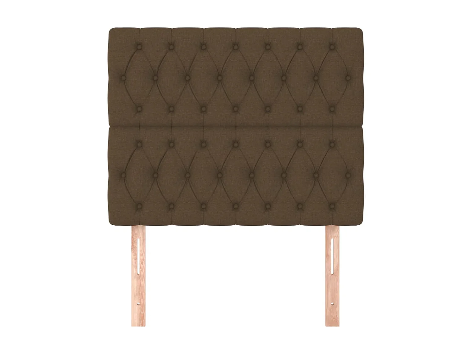 2 Pz Testiera Marrone Scuro 100 x 7 x 78/88 cm in Tessuto CFW921948