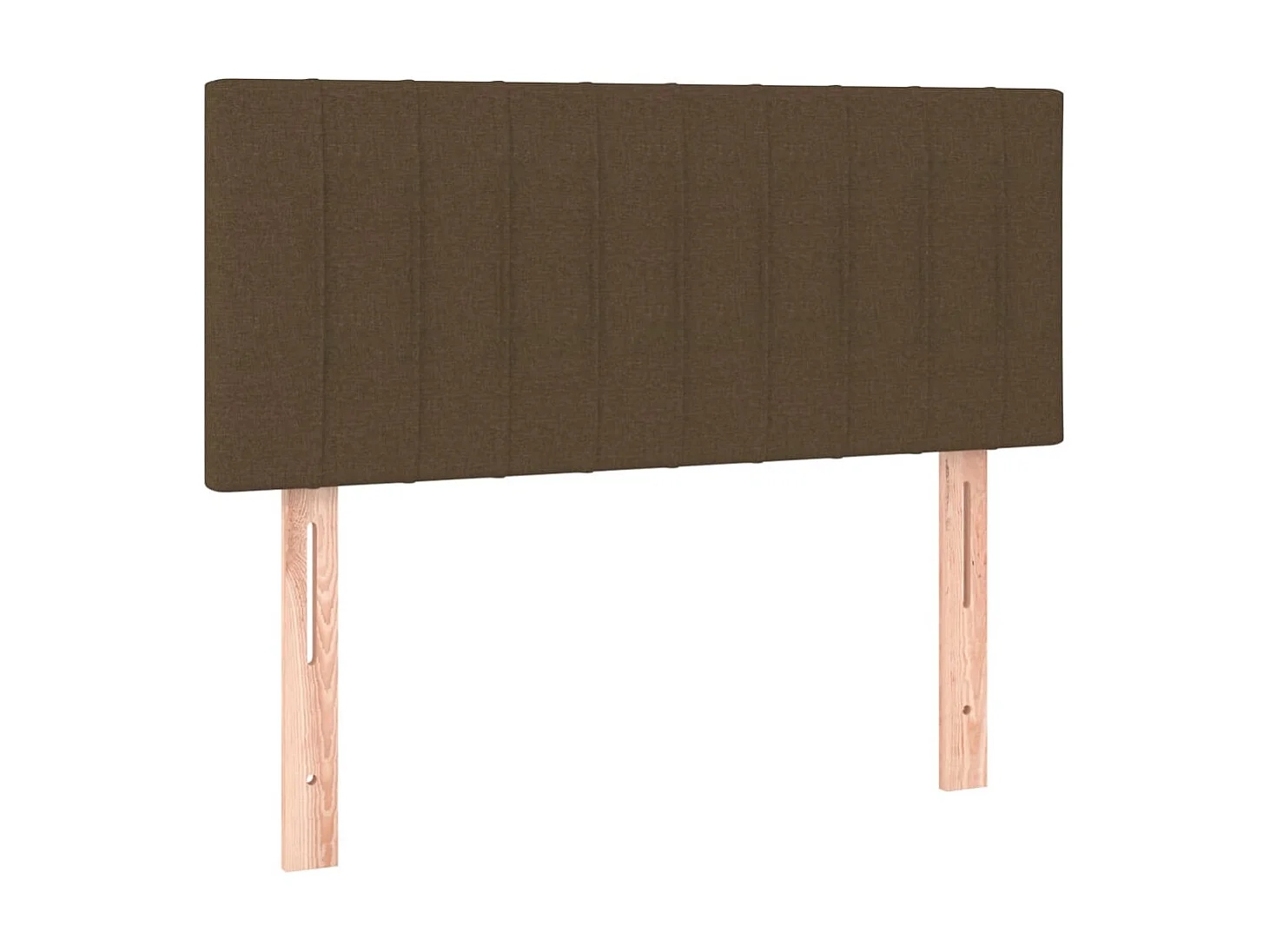 Cabecero con LED de tela marrón oscuro 100x5x78/88 cm ES83763