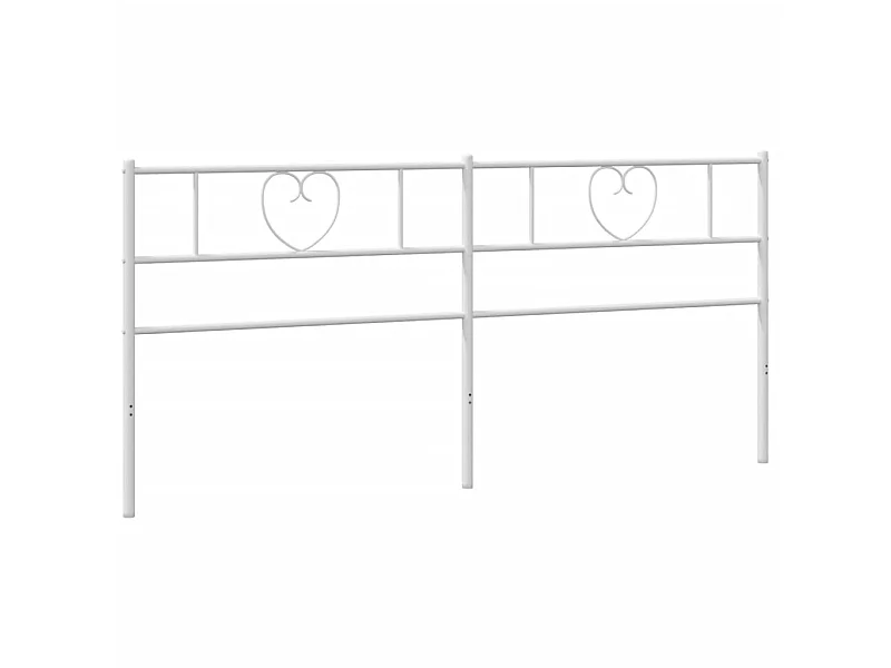 Hoofdbord 200 cm metaal wit NL689736