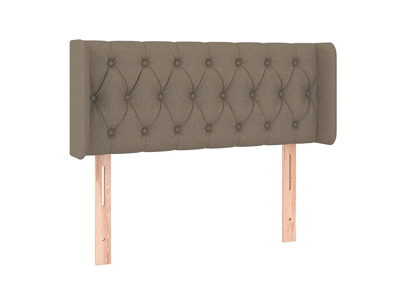Tête de lit avec oreilles Taupe 93x16x78/88 cm Tissu POI86085 BonneVie Meuble