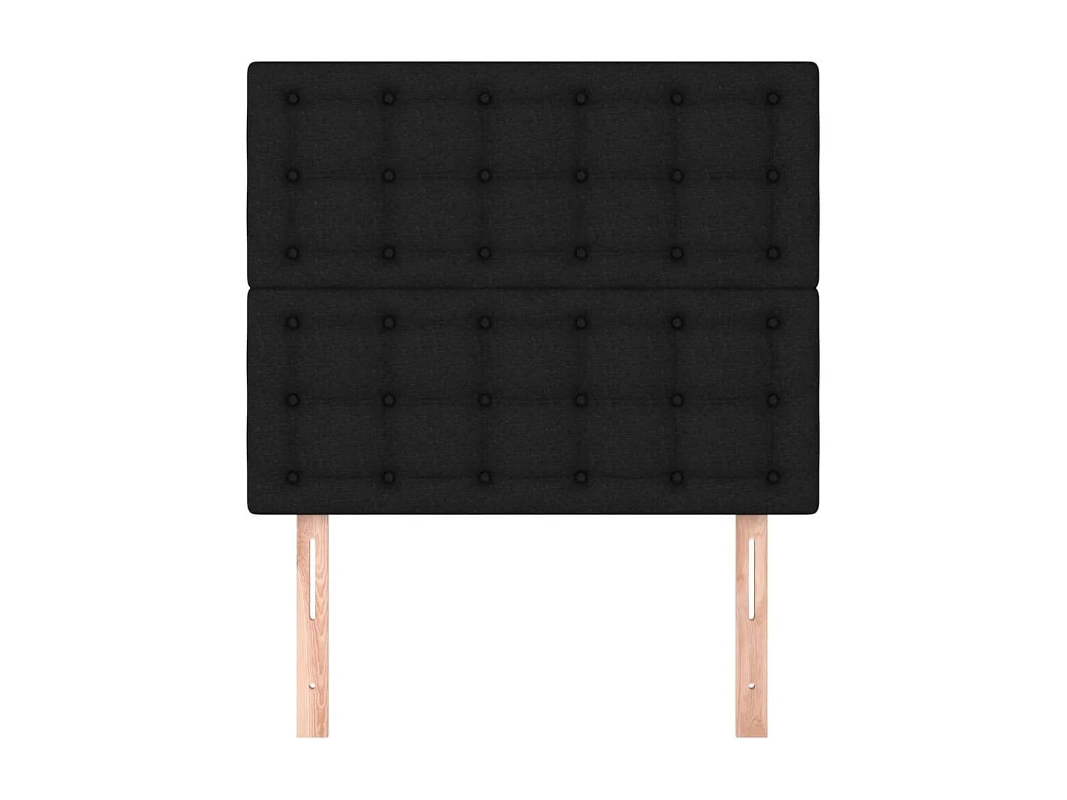 2er-set-Kopfteil,Bettkopfteile Schwarz 90x5x78/88 cm Stoff -gkd496271