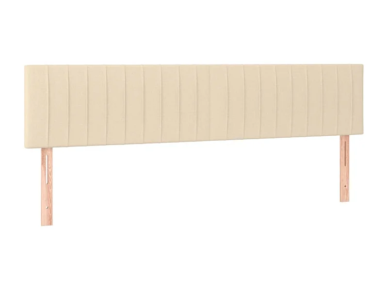 2er-set-Kopfteil,Bettkopfteile Creme 100x5x78/88 cm Stoff -gkd13000