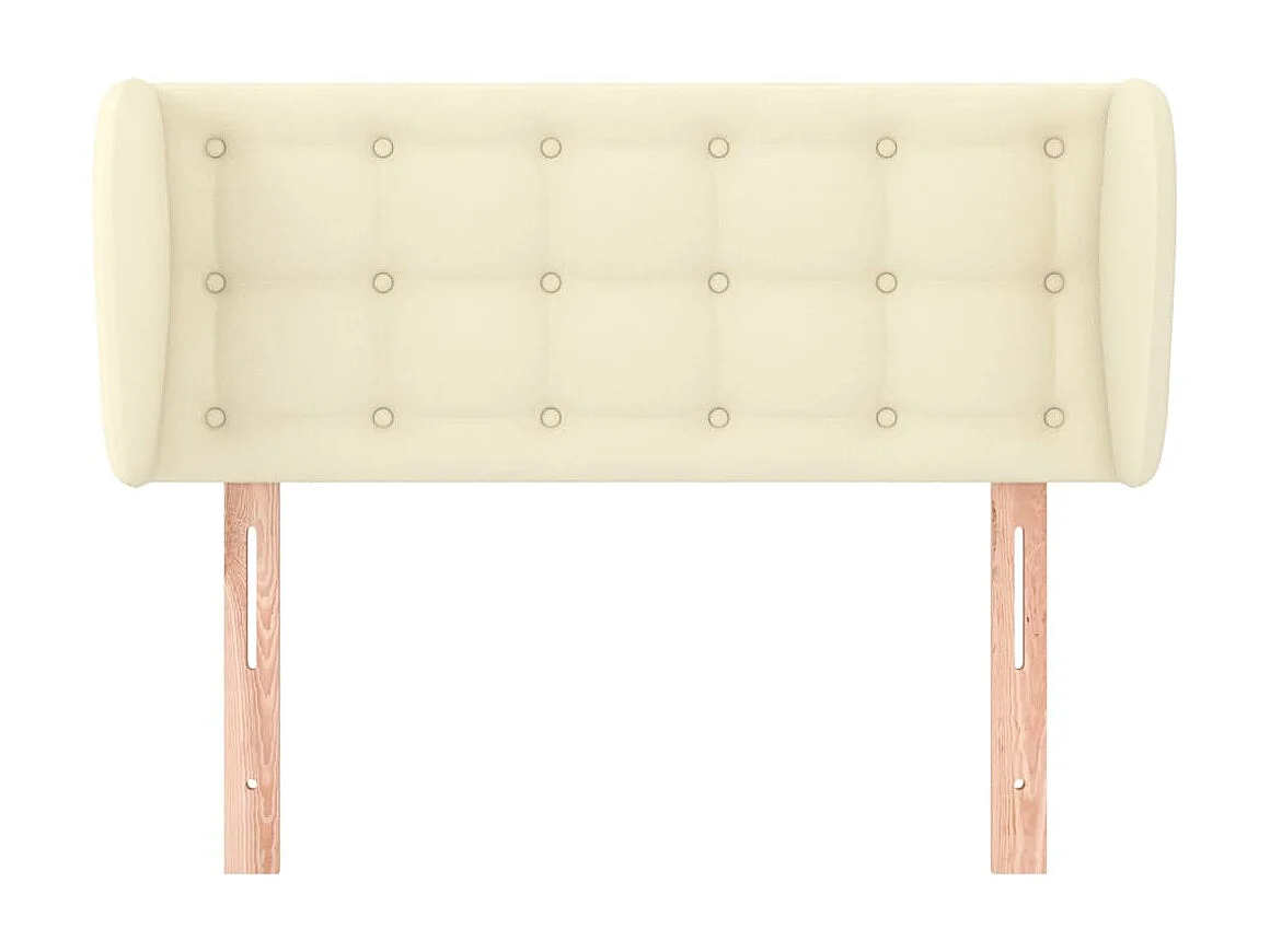 Tête de lit avec oreilles Crème 83x23x78/88 cm Similicuir POI43039 BonneVie Meuble