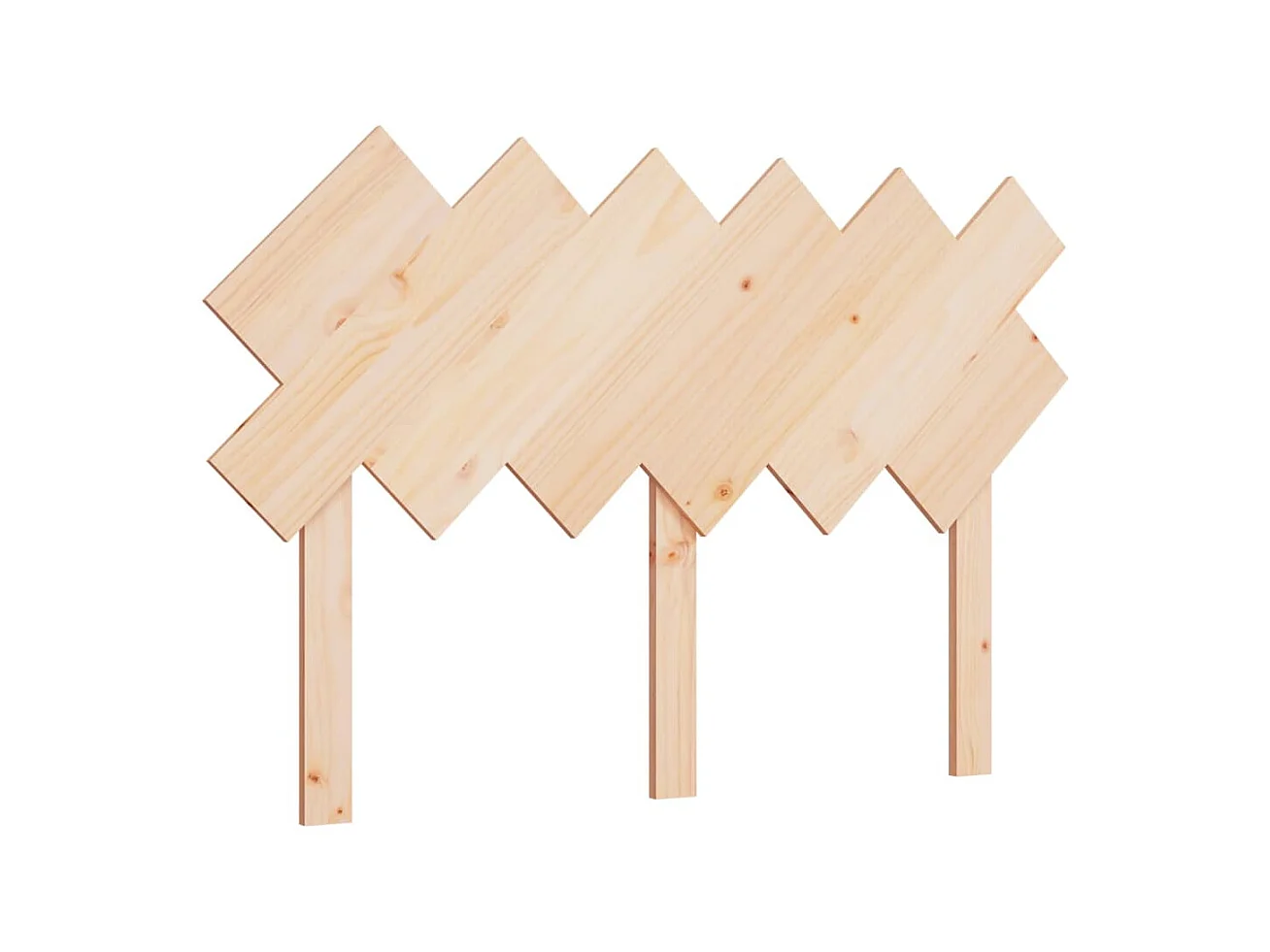 Testiera | Testata del letto per Letto 122,5x3x80,5 cm in Legno Massello di Pino