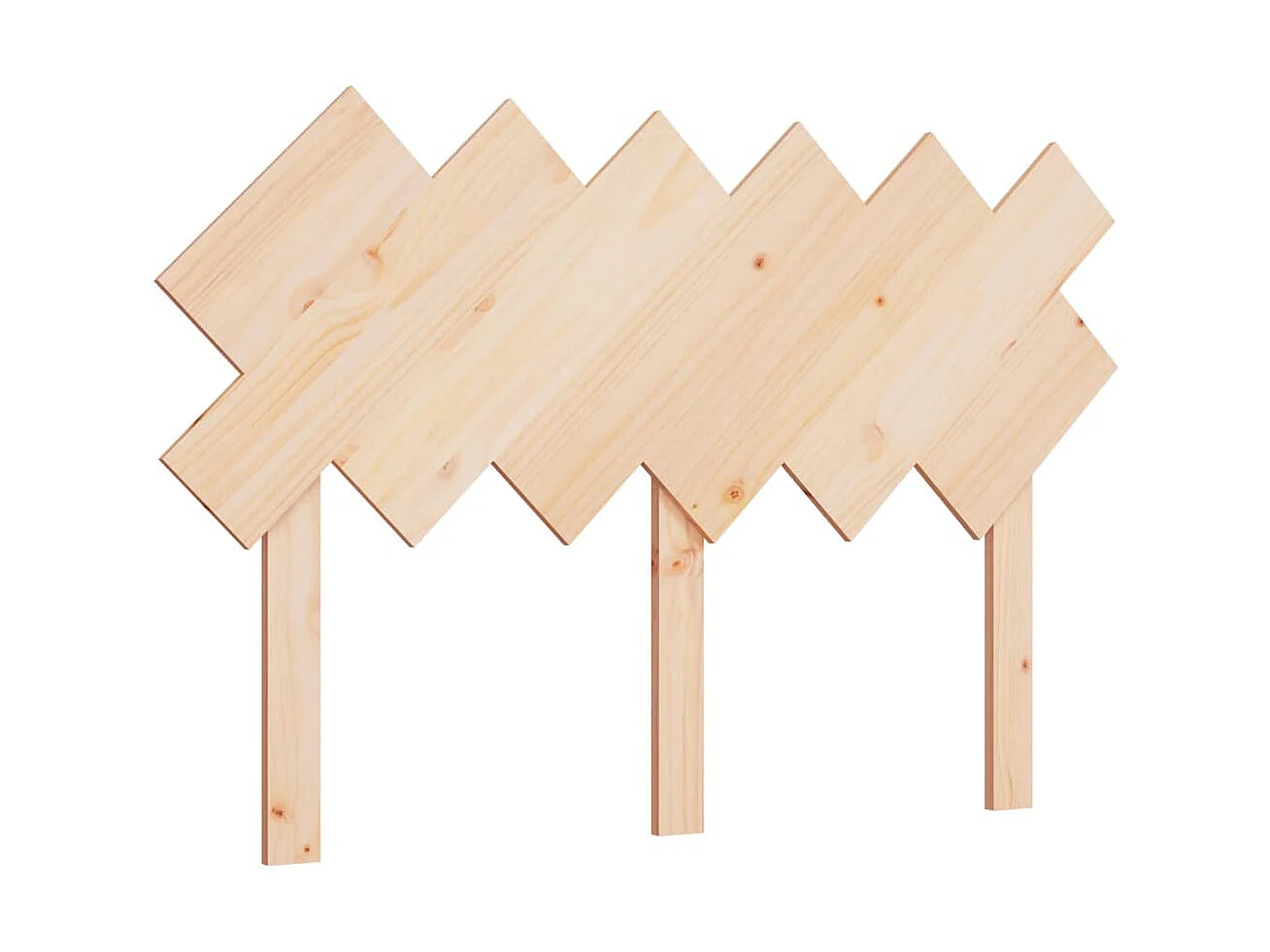 Tête de lit 122,5x3x80,5 cm Bois massif de pin POI71251 BonneVie Meuble