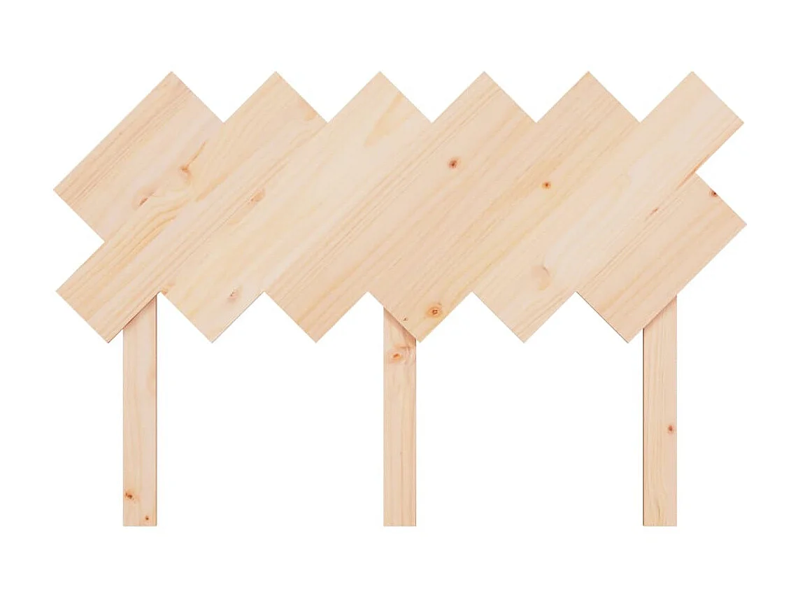 Tête de lit 122,5x3x80,5 cm Bois massif de pin POI71251 BonneVie Meuble
