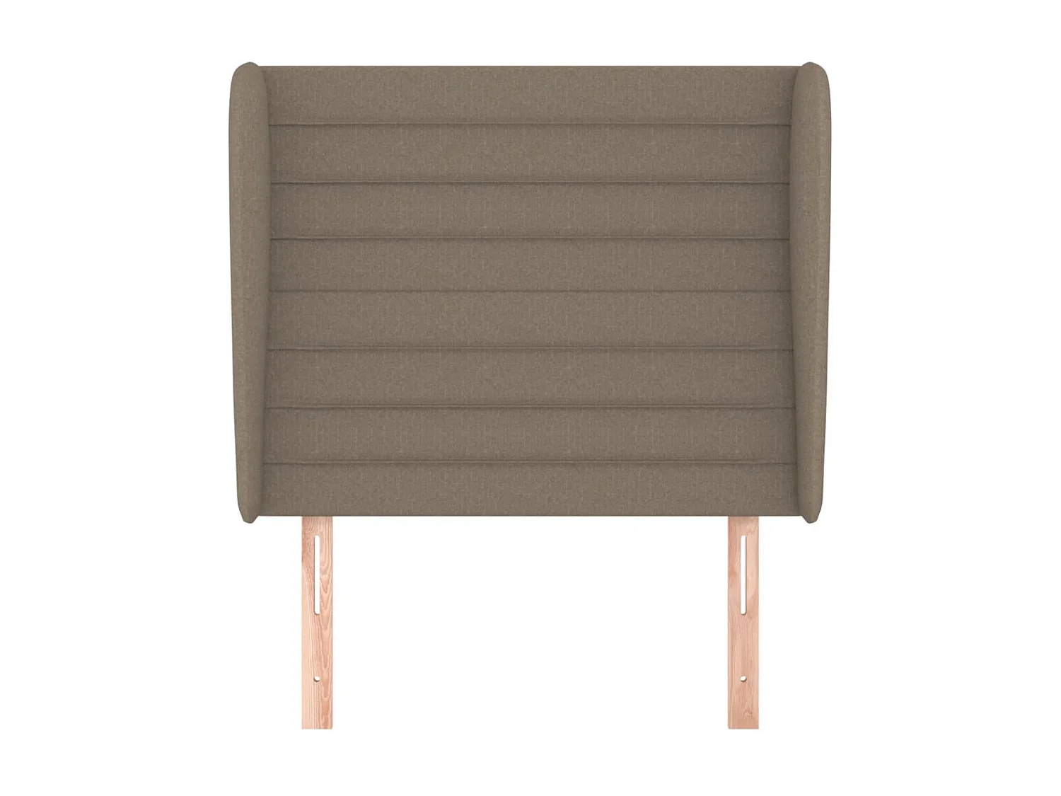 Tête de lit avec oreilles Taupe 93x23x118/128 cm Tissu POI64073 BonneVie Meuble