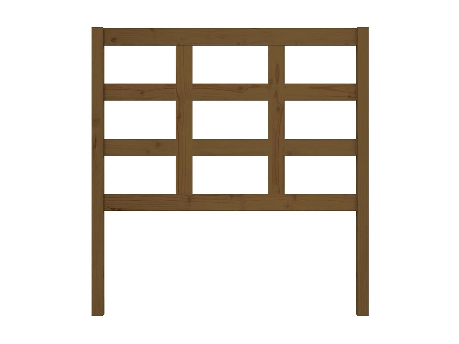 Tête de lit Marron miel 95,5x4x100 cm Bois massif de pin POI13990 BonneVie Meuble