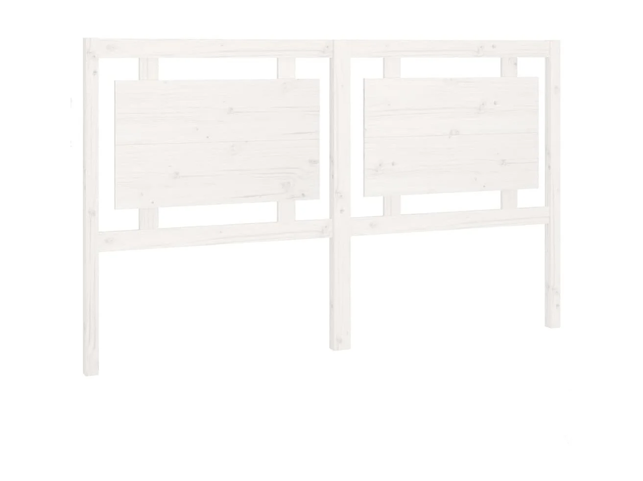 Tête de lit Blanc 165,5x4x100 cm Bois massif de pin POI10612 BonneVie Meuble