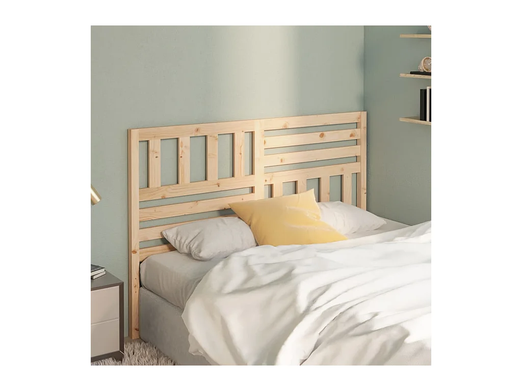 Tête de lit 141x4x100 cm Bois massif de pin POI28841 BonneVie Meuble
