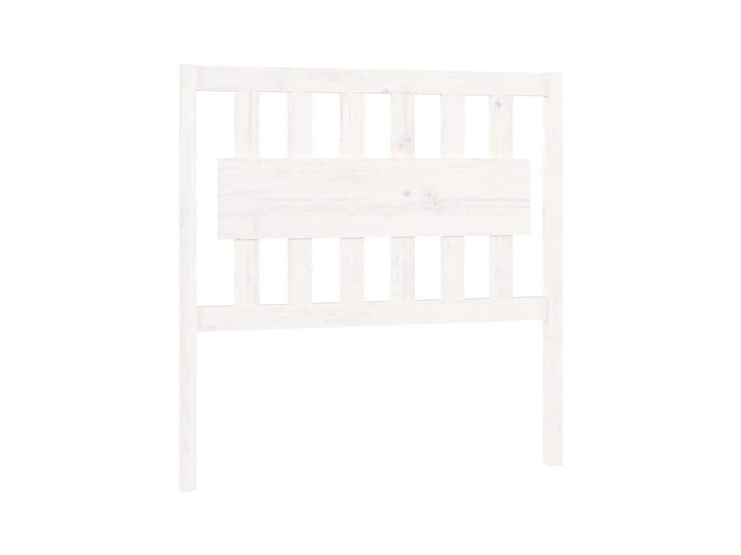 Tête de lit Blanc 95,5x4x100 cm Bois massif de pin POI13511 BonneVie Meuble