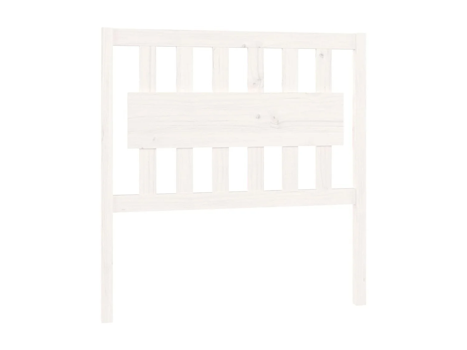 Tête de lit Blanc 95,5x4x100 cm Bois massif de pin POI13511 BonneVie Meuble