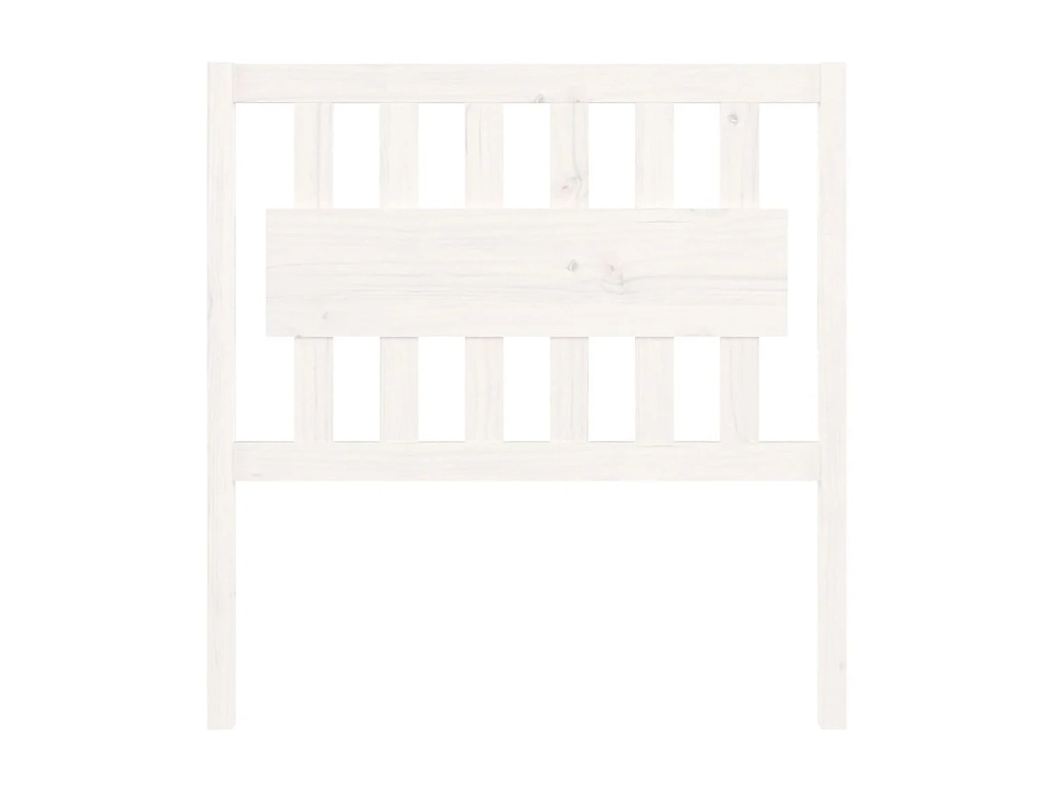 Tête de lit Blanc 95,5x4x100 cm Bois massif de pin POI13511 BonneVie Meuble