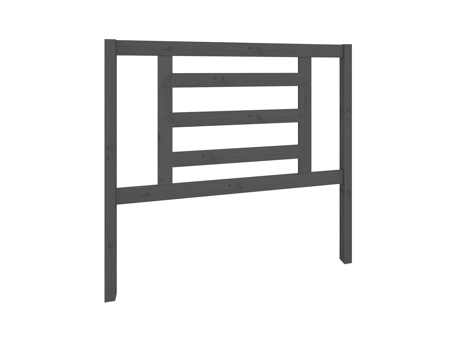Testiera | Testata del letto per Letto Grigia 106x4x100cm in Legno Massello di Pino