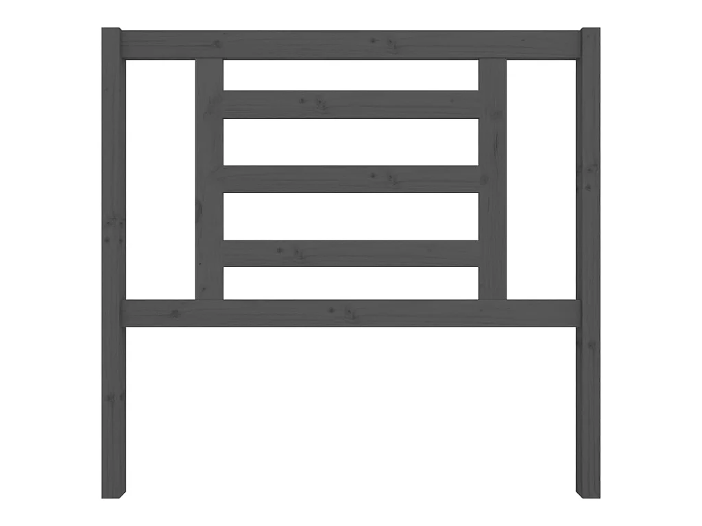 Tête de lit Gris 106x4x100 cm Bois massif de pin POI81499 BonneVie Meuble