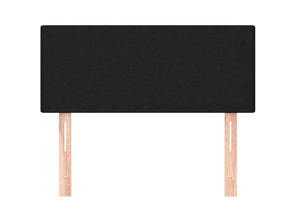 Cabecero de tela negro 80x5x78/88 cm ES56969