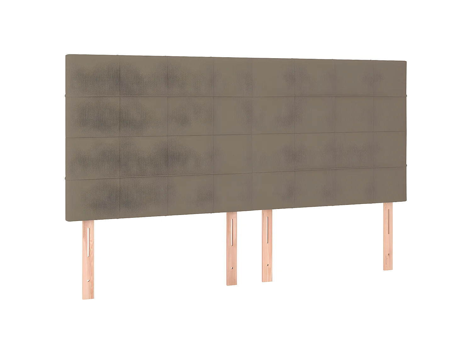 LED Kopfteil,Bettkopfteil Taupe 160x5x118/128 cm Stoff -gkd543701