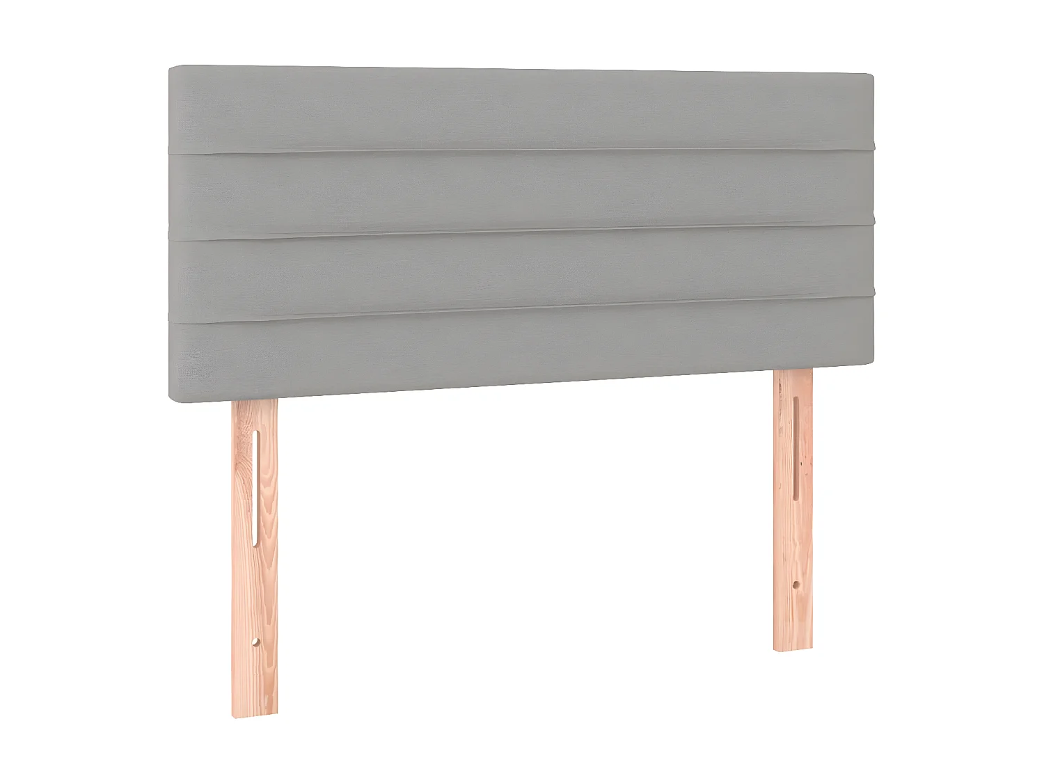 Tête de lit à LED Gris clair 100x5x78/88 cm Tissu POI61328 BonneVie Meuble