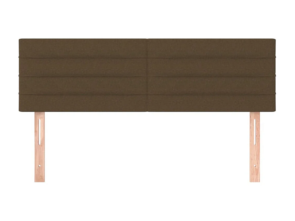 Têtes de lit 2 pcs Marron foncé 72x5x78/88 cm Tissu POI27870 BonneVie Meuble