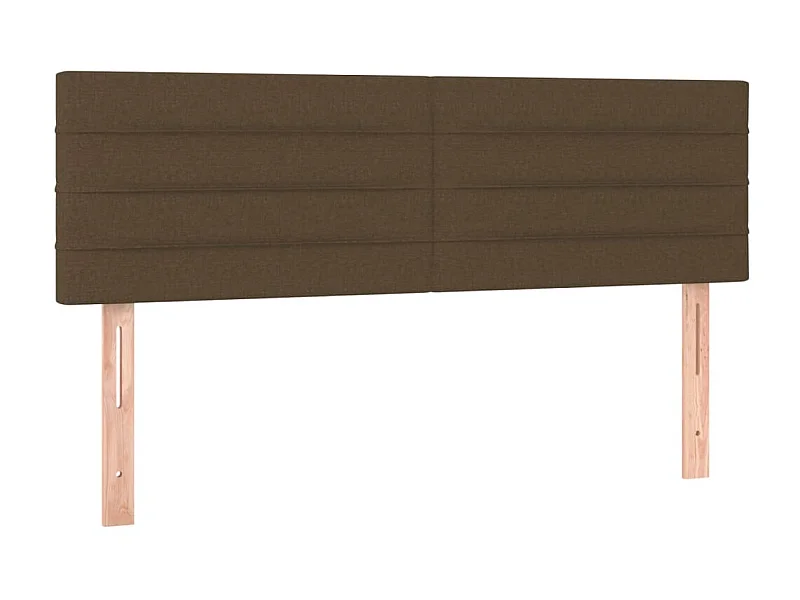 Têtes de lit 2 pcs Marron foncé 72x5x78/88 cm Tissu POI27870 BonneVie Meuble