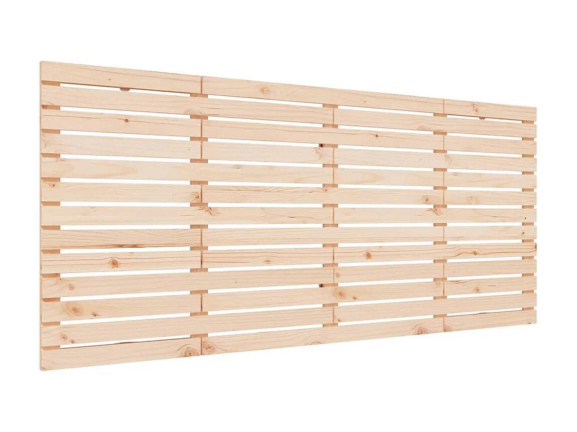 Tête de lit murale 156x3x91,5 cm Bois massif de pin POI22325 BonneVie Meuble