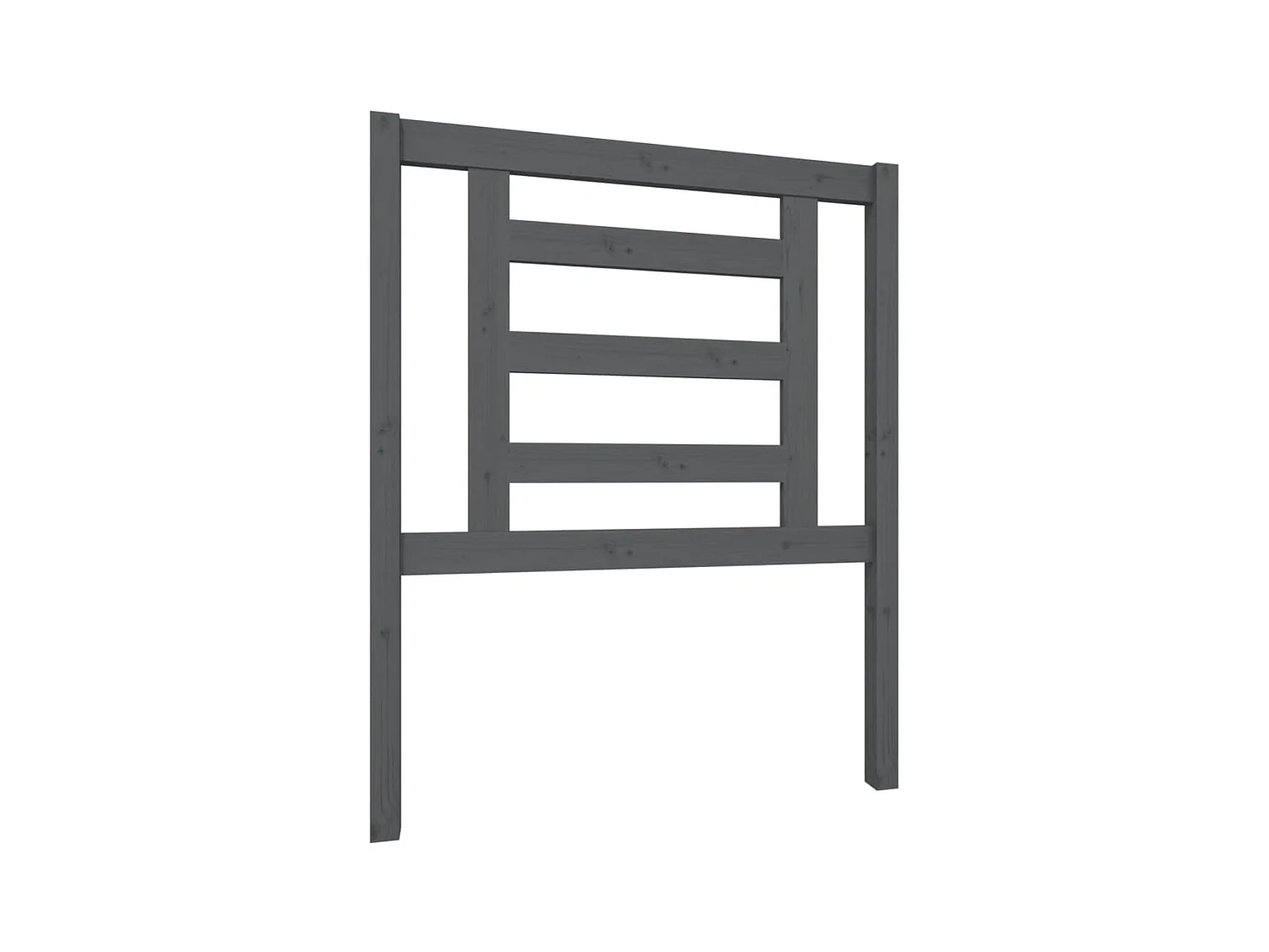 Testiera | Testata del letto per Letto Grigia 81x4x100 cm in Legno Massello di Pino