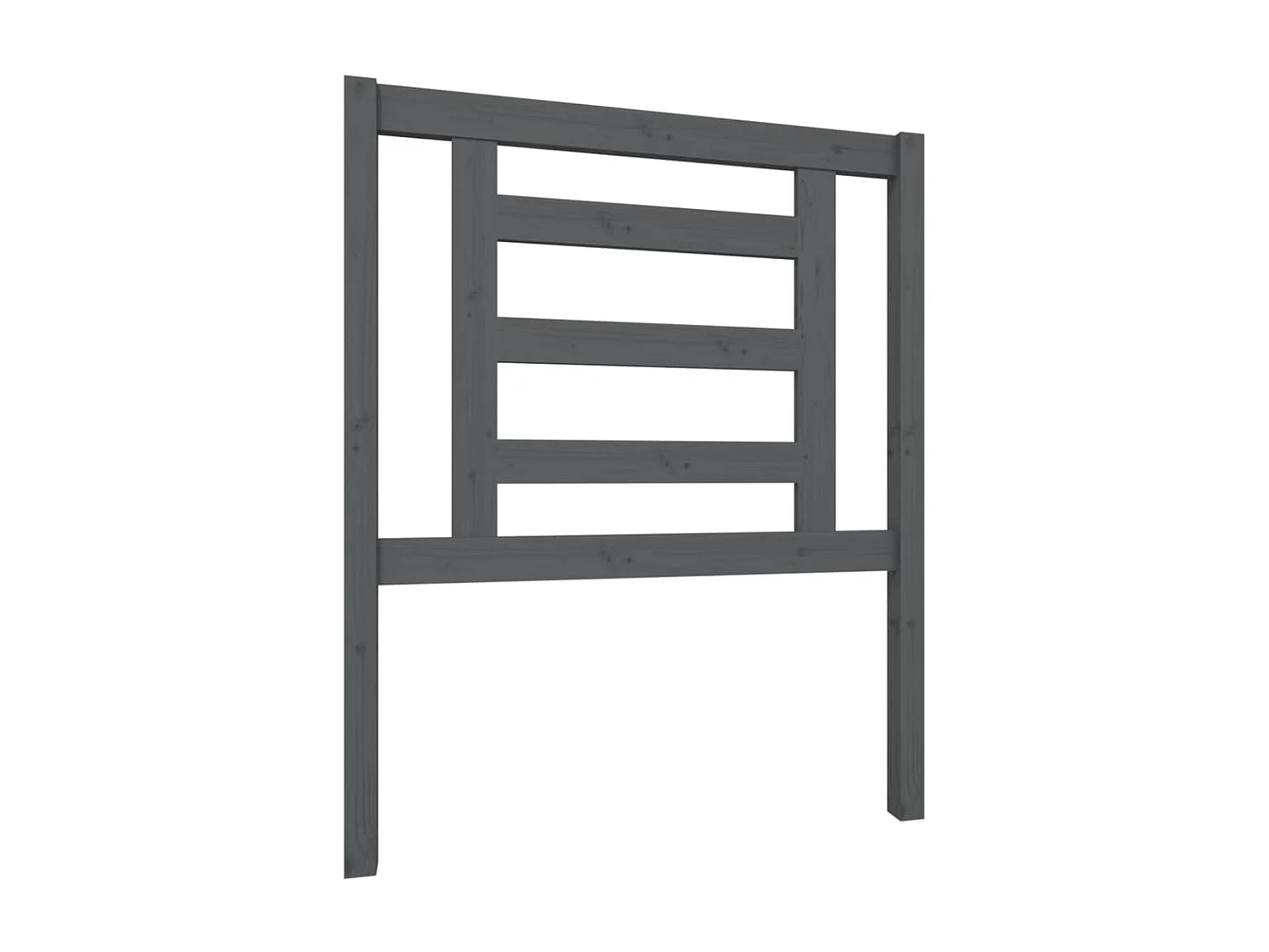 Cabeceira de cama 81x4x100 cm pinho maciço cinzento PT169278