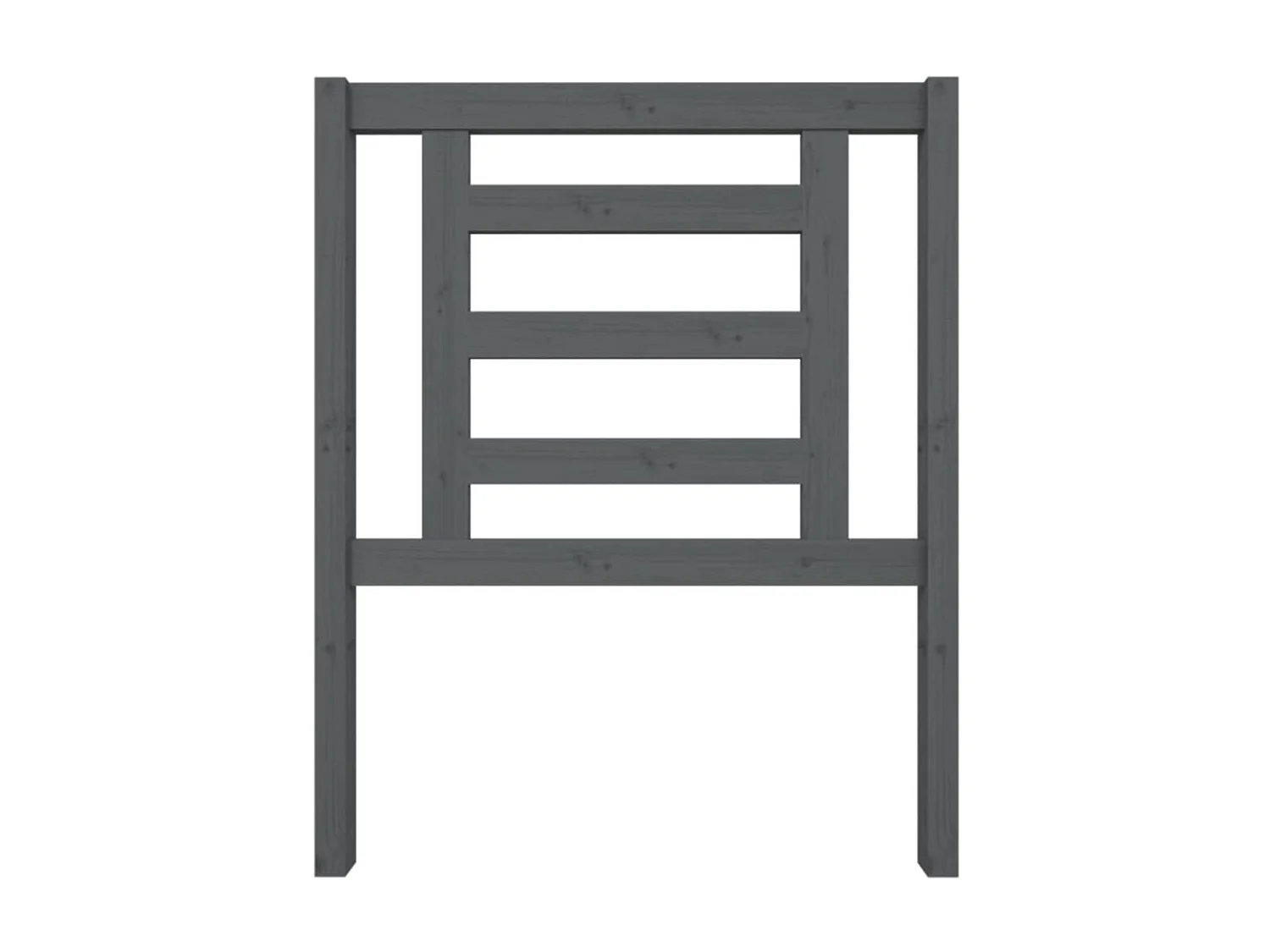 Cabeceira de cama 81x4x100 cm pinho maciço cinzento PT169278