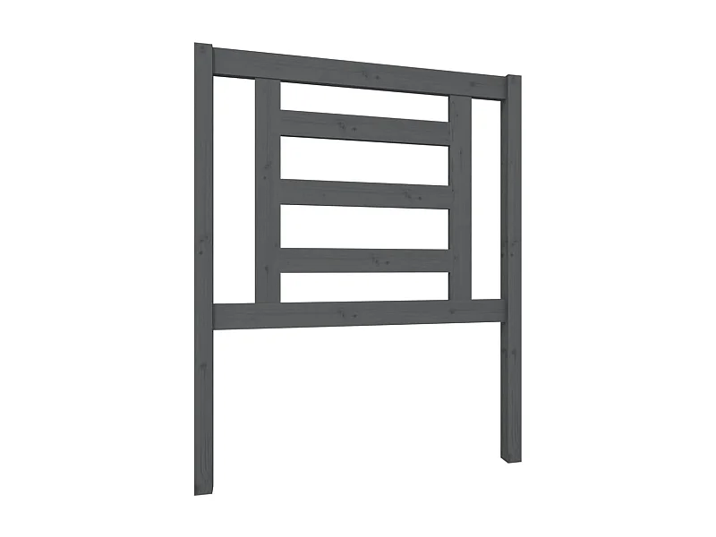 Cabeceira de cama 81x4x100 cm pinho maciço cinzento PT169278