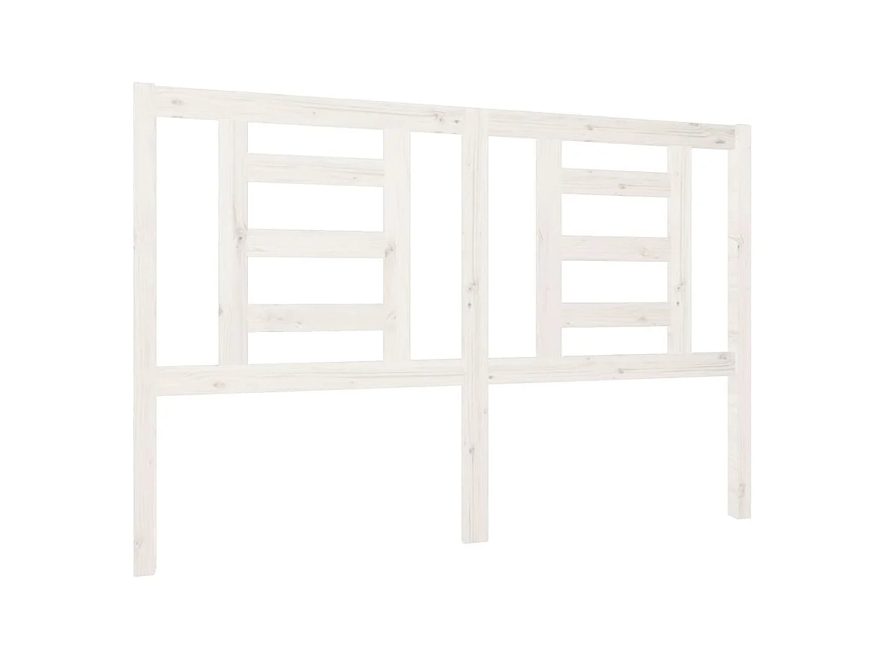 Testiera | Testata del letto per Letto Bianca 146x4x100cm in Legno Massello di Pino