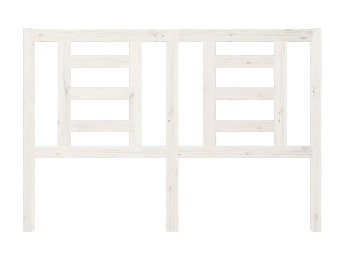 Tête de lit Blanc 146x4x100 cm Bois massif de pin POI25253 BonneVie Meuble