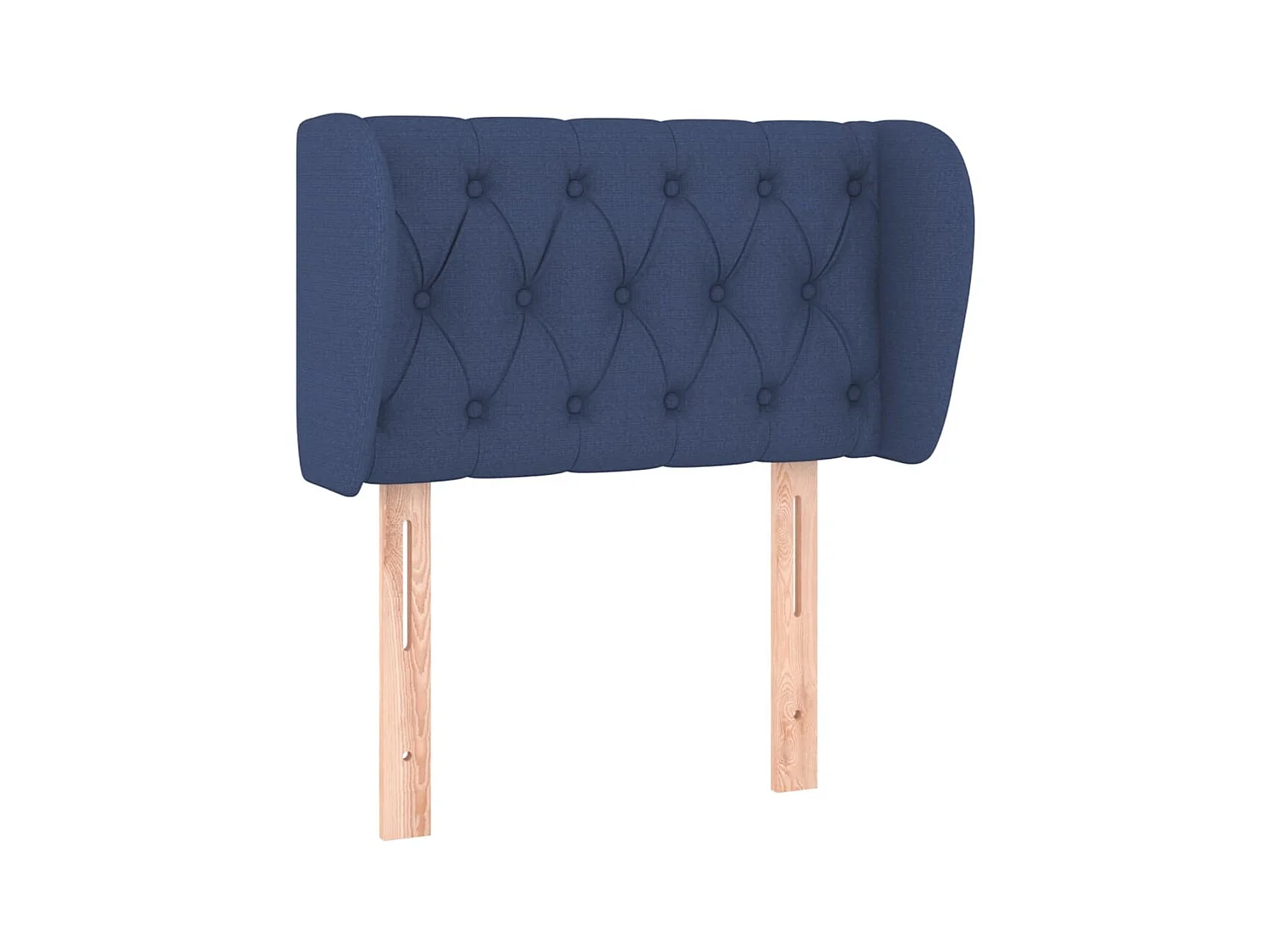 Tête de lit avec oreilles Bleu 83x23x78/88 cm Tissu POI42536 BonneVie Meuble