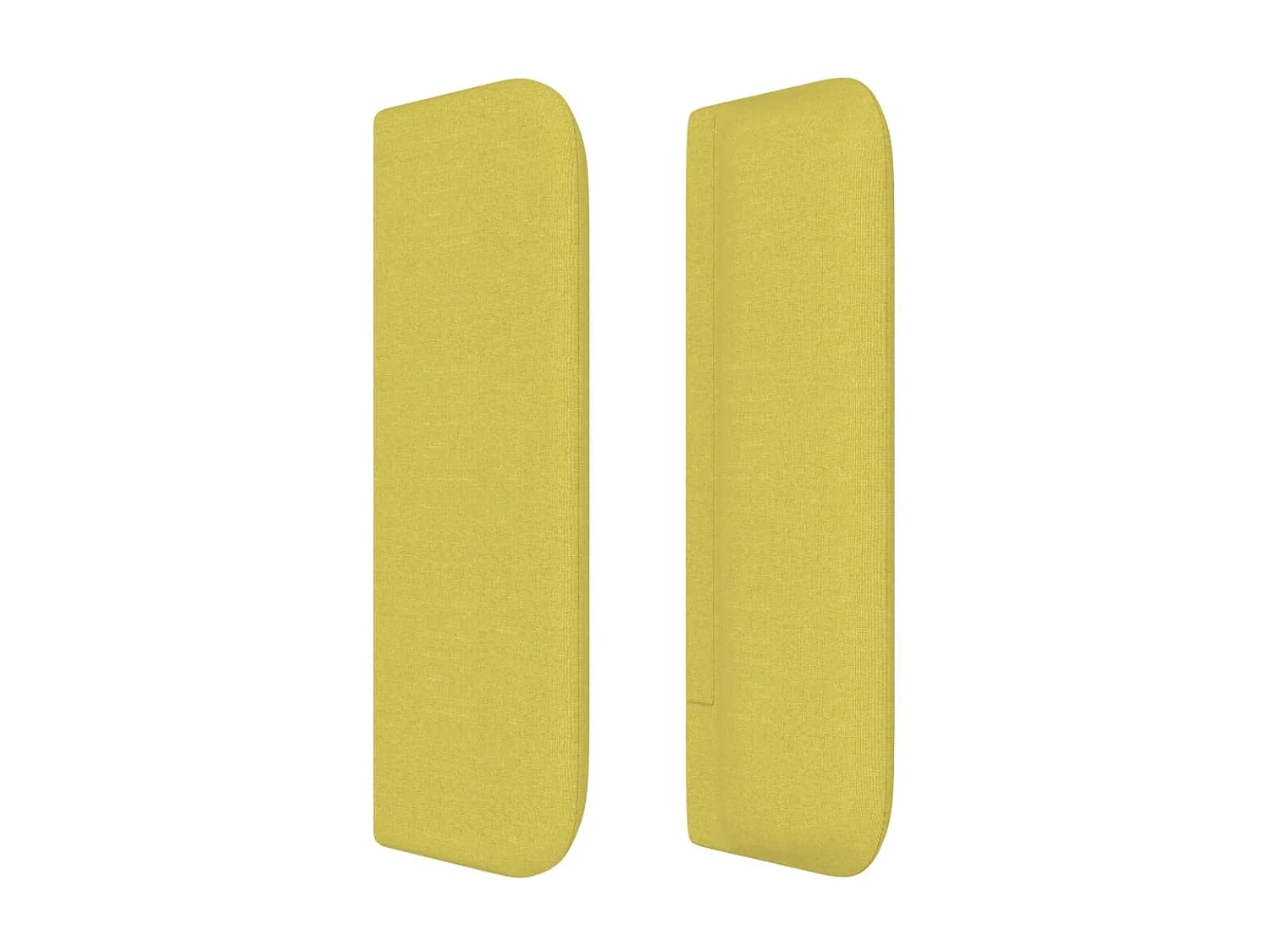 Tête de lit avec oreilles Vert 93x16x78/88 cm Tissu POI44486 BonneVie Meuble