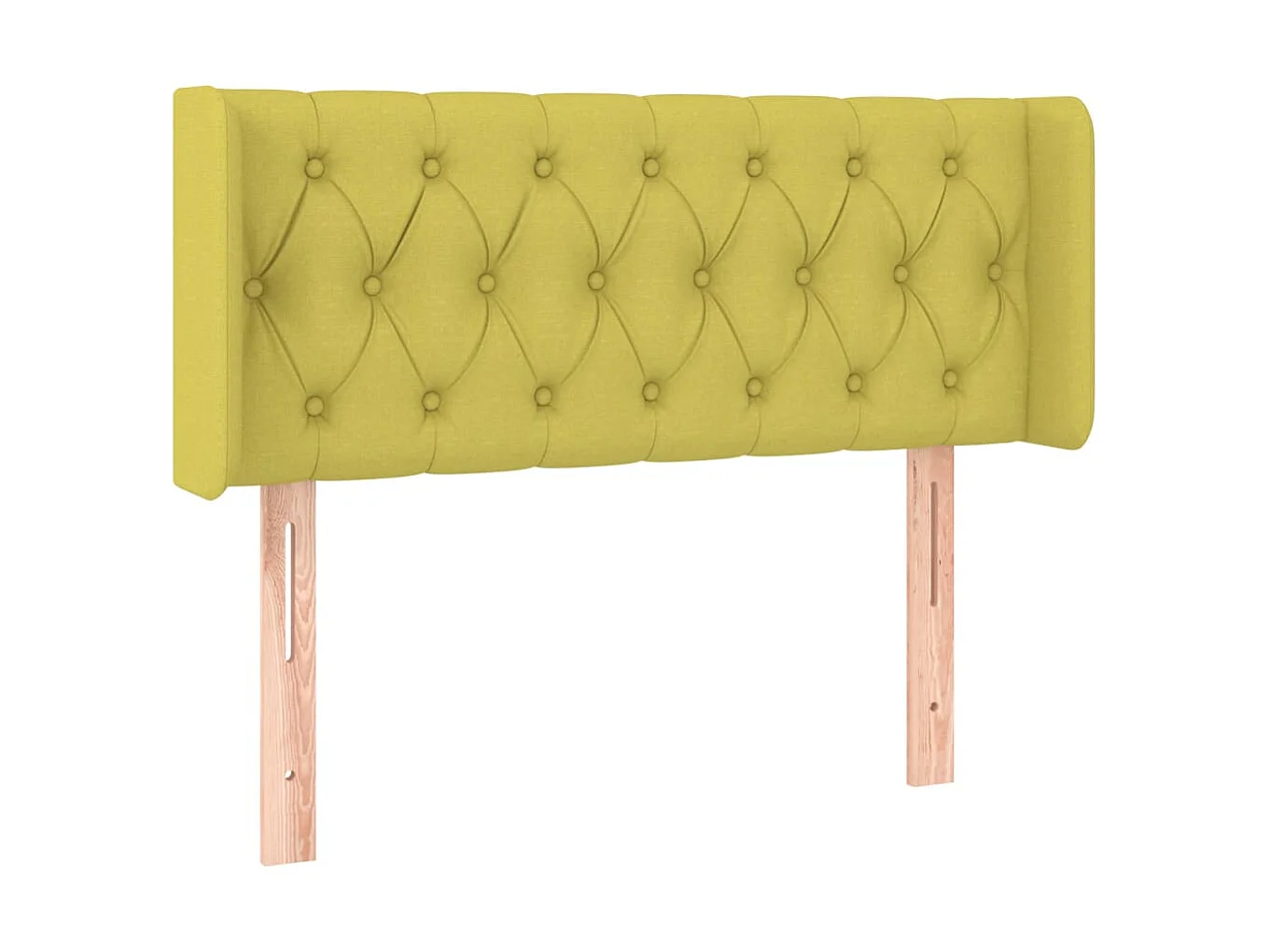 Tête de lit avec oreilles Vert 93x16x78/88 cm Tissu POI44486 BonneVie Meuble