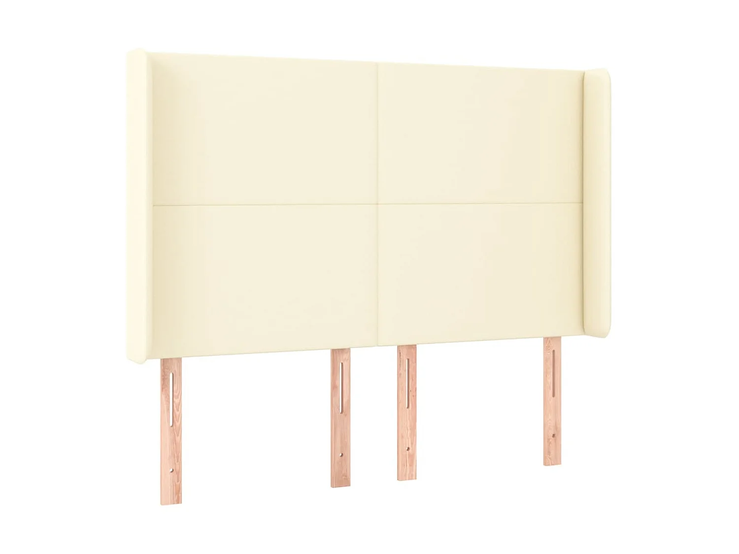 Tête de lit avec oreilles Crème 147x16x118/128 cm Similicuir POI25391 BonneVie Meuble