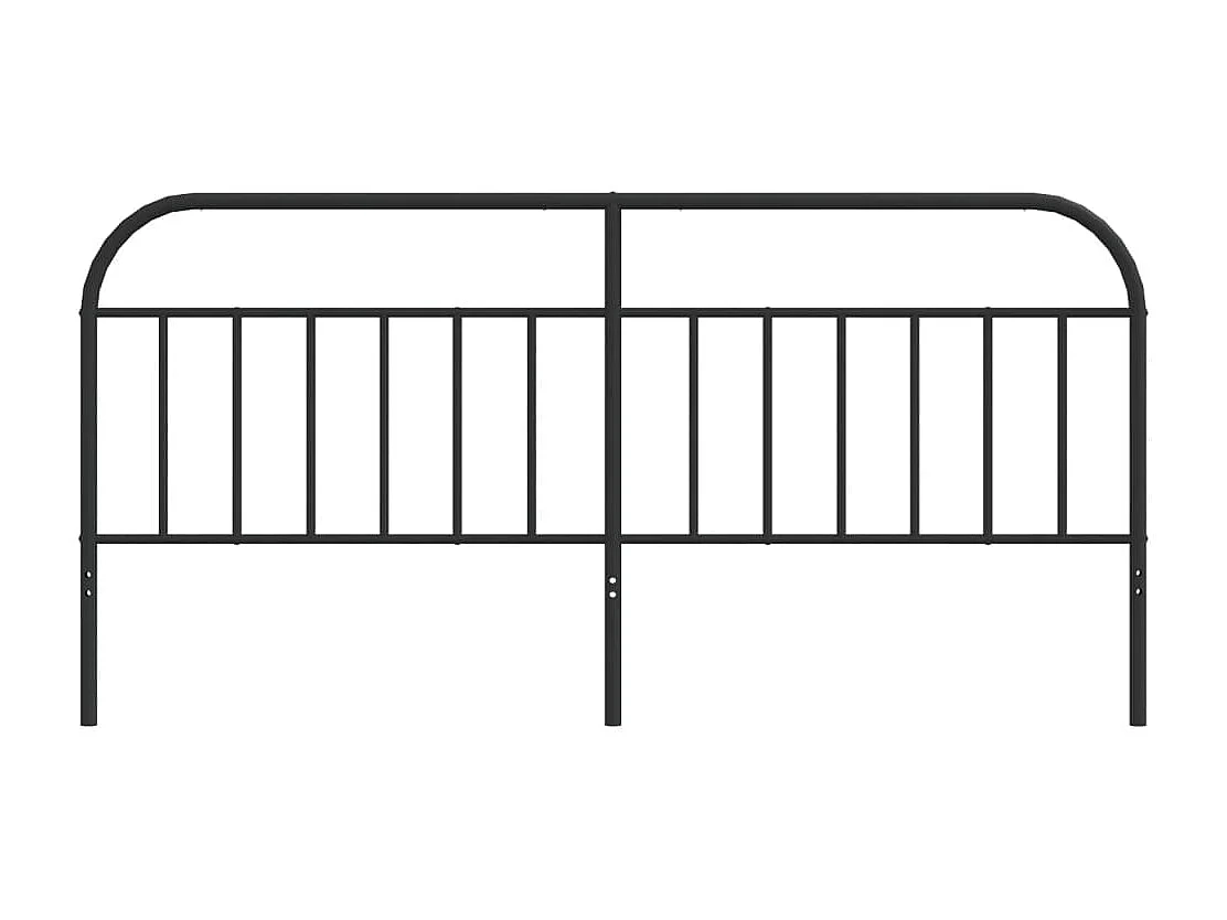 Tête de lit métal noir 200 cm POI90465 BonneVie Meuble