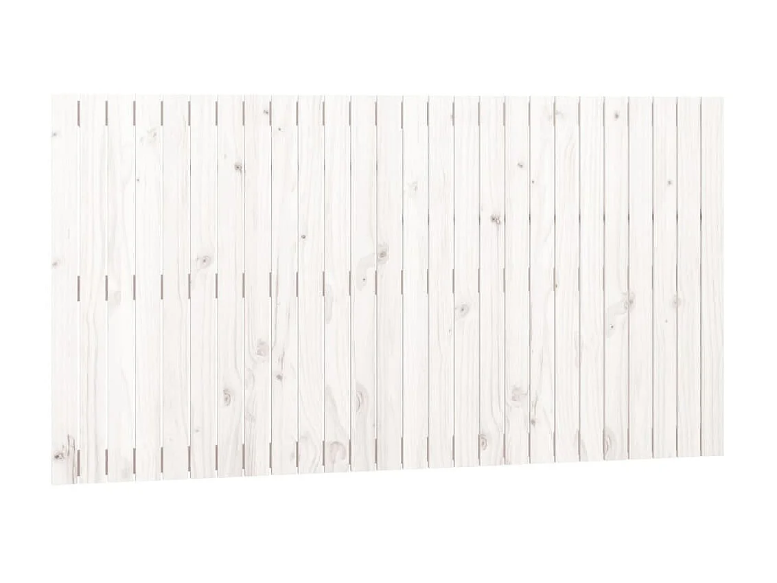 Wandhoofdbord 166x3x90 cm massief grenenhout wit NL799062
