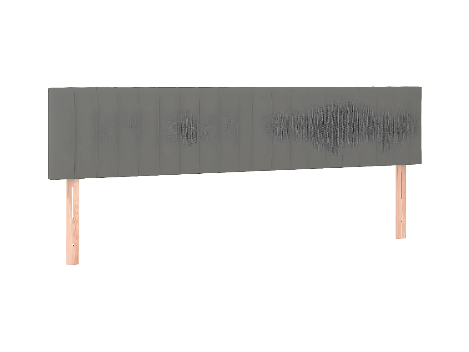 Testiere | Testate del letto 2 pz Grigio Scuro 90x5x78/88 cm in Tessuto