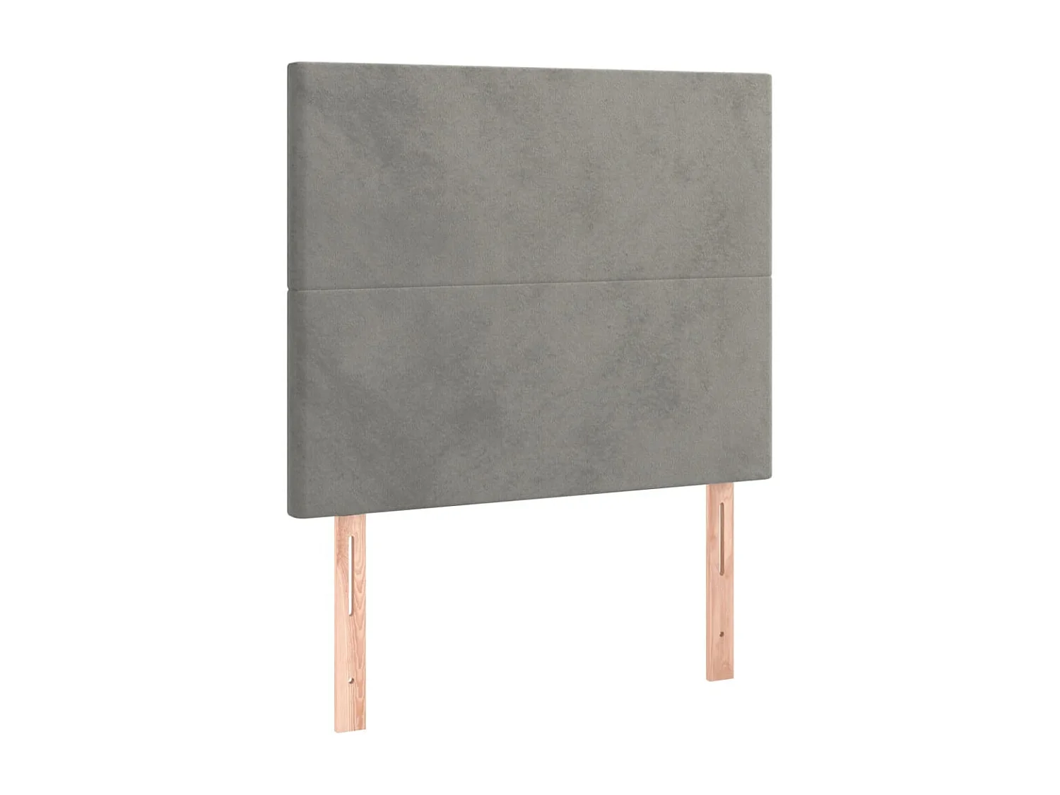 Tête de lit à LED Gris clair 100x5x118/128 cm Velours POI41180 BonneVie Meuble