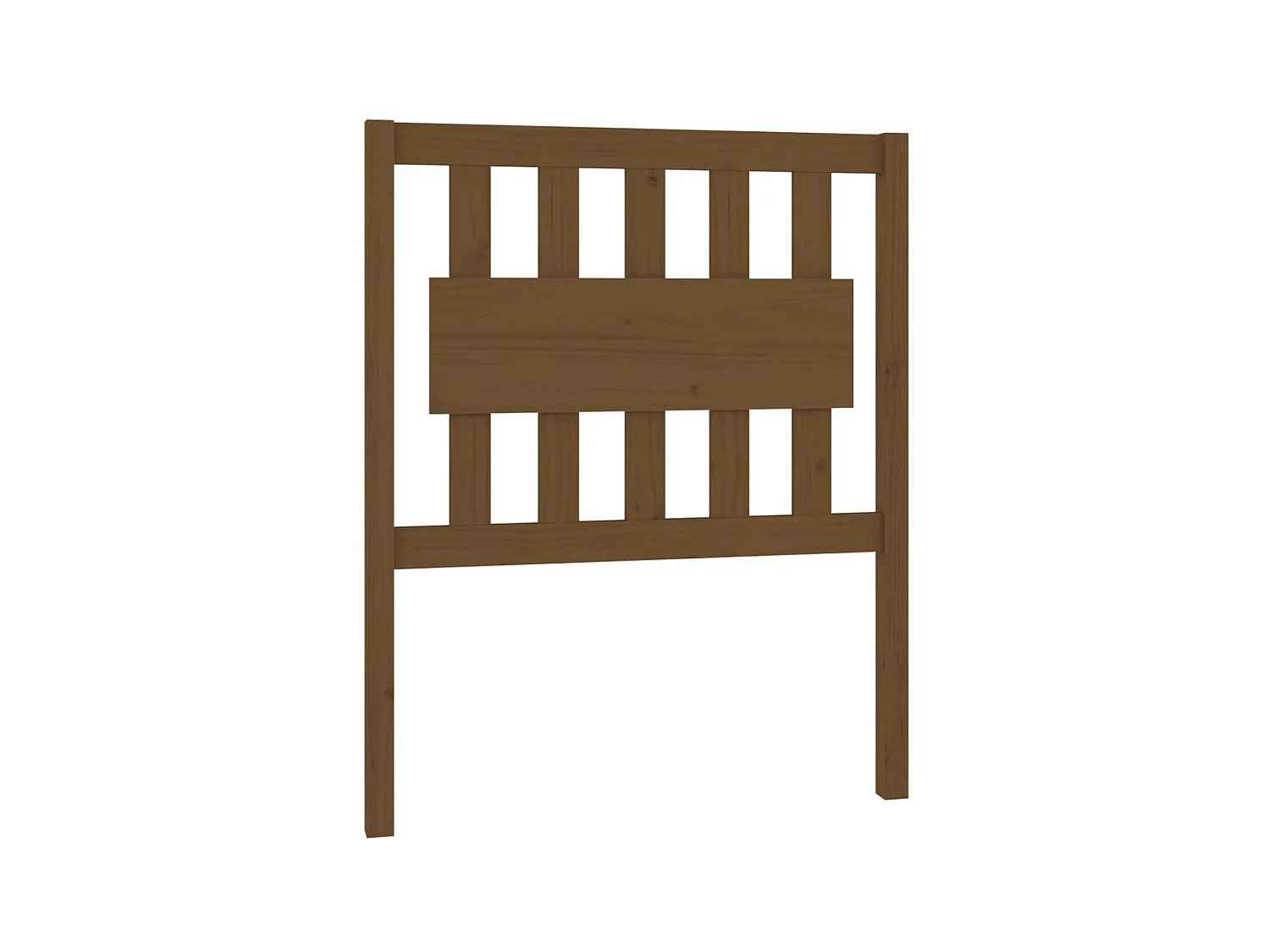 Tête de lit Marron miel 80,5x4x100 cm Bois massif de pin POI55498 BonneVie Meuble
