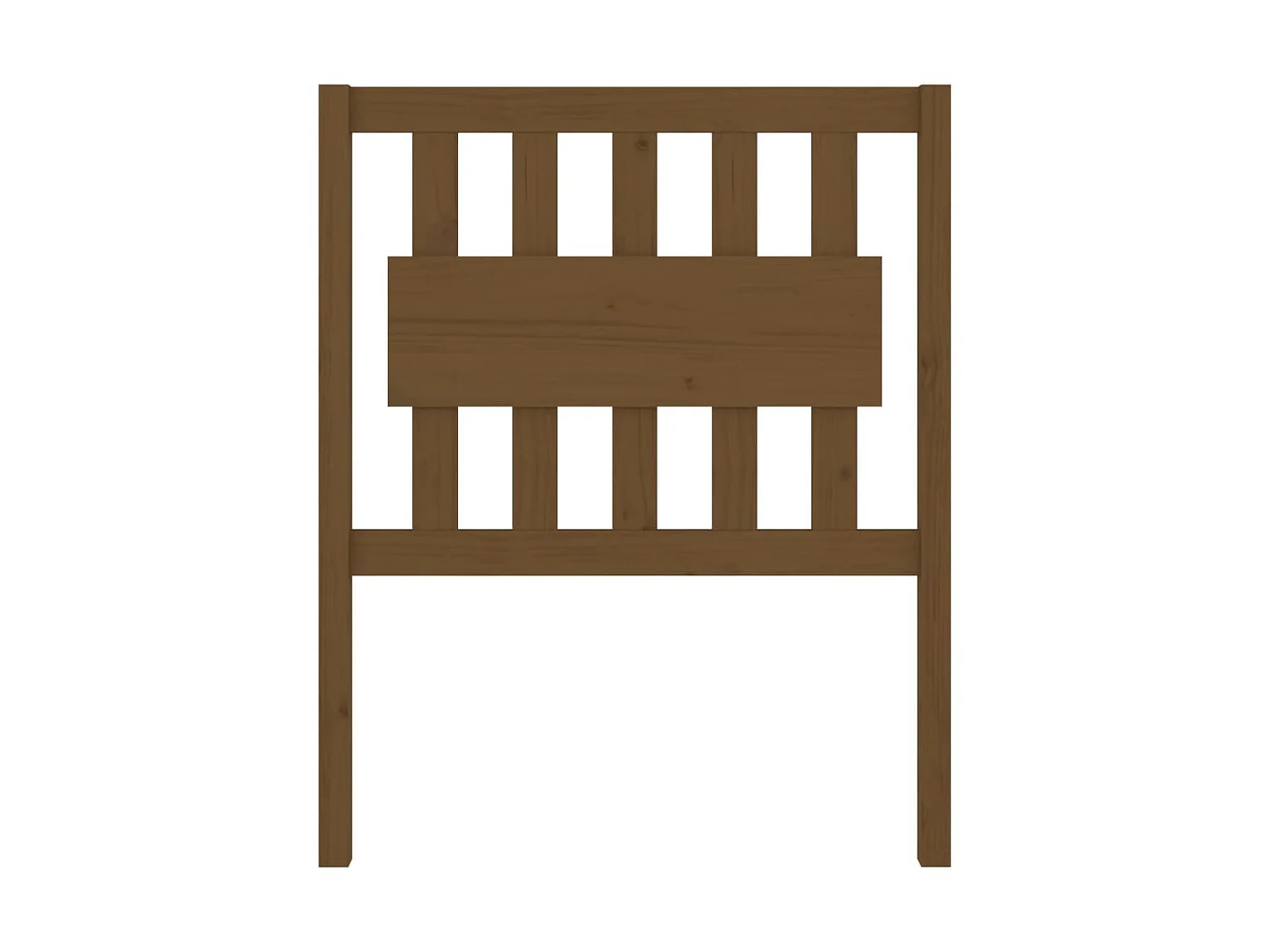 Tête de lit Marron miel 80,5x4x100 cm Bois massif de pin POI55498 BonneVie Meuble