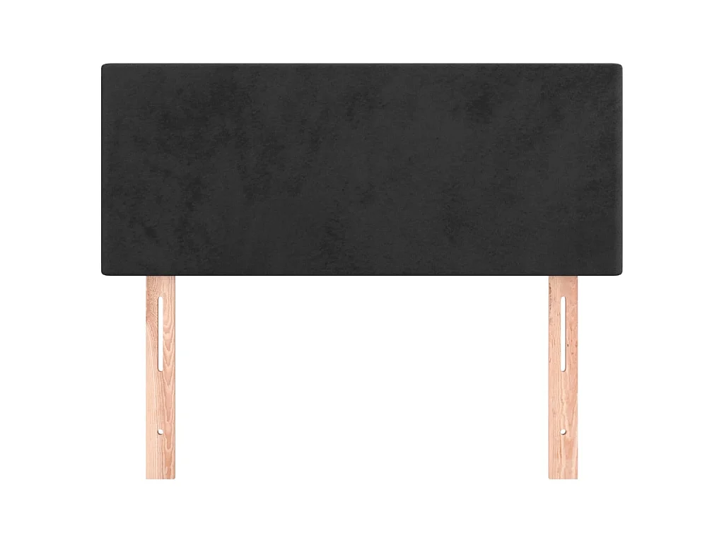 Tête de lit Noir 90x5x78/88 cm Velours POI63198 BonneVie Meuble