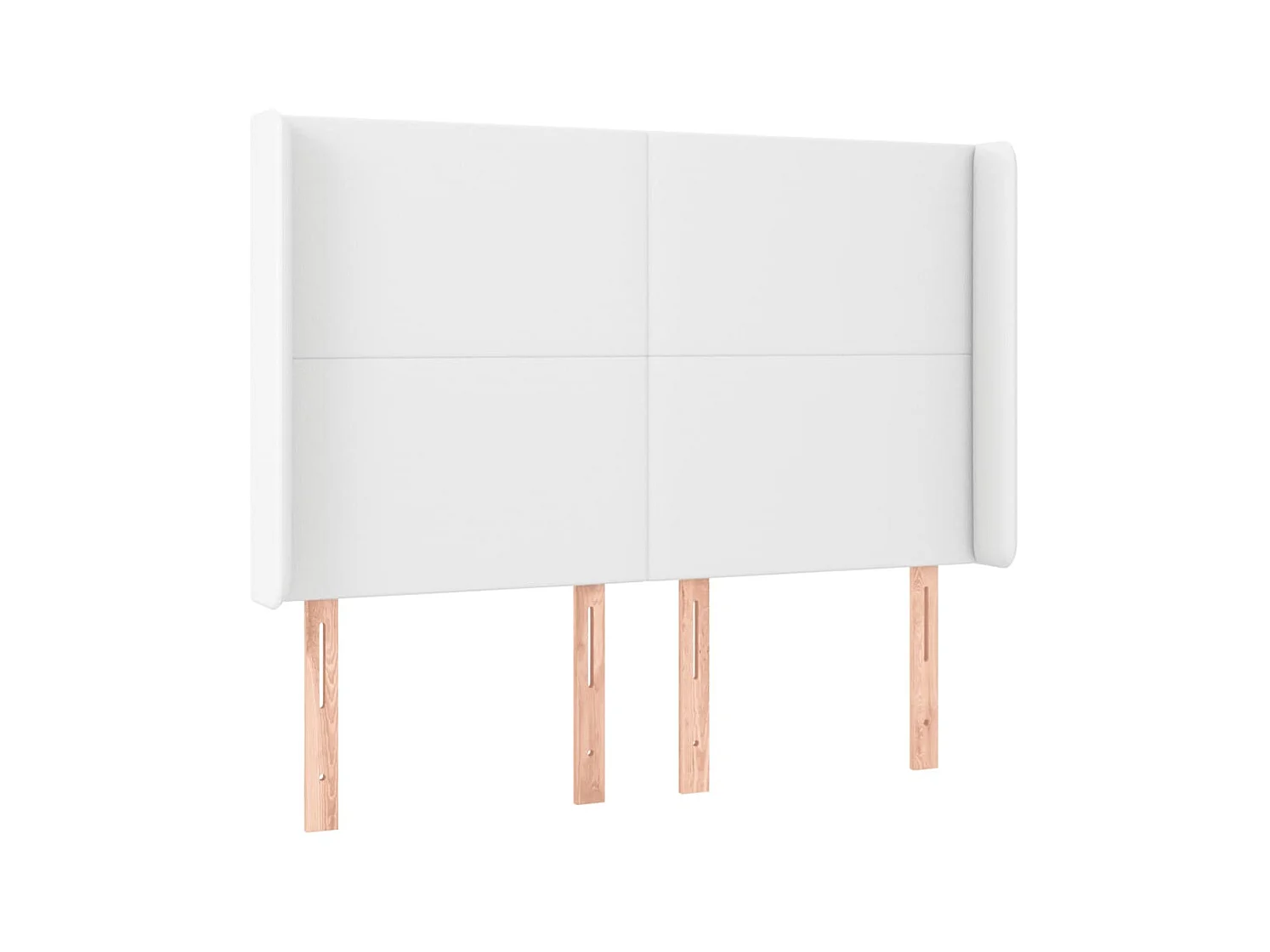 LED Kopfteil,Bettkopfteil Weiß 147x16x118/128 cm Kunstleder -gkd764027