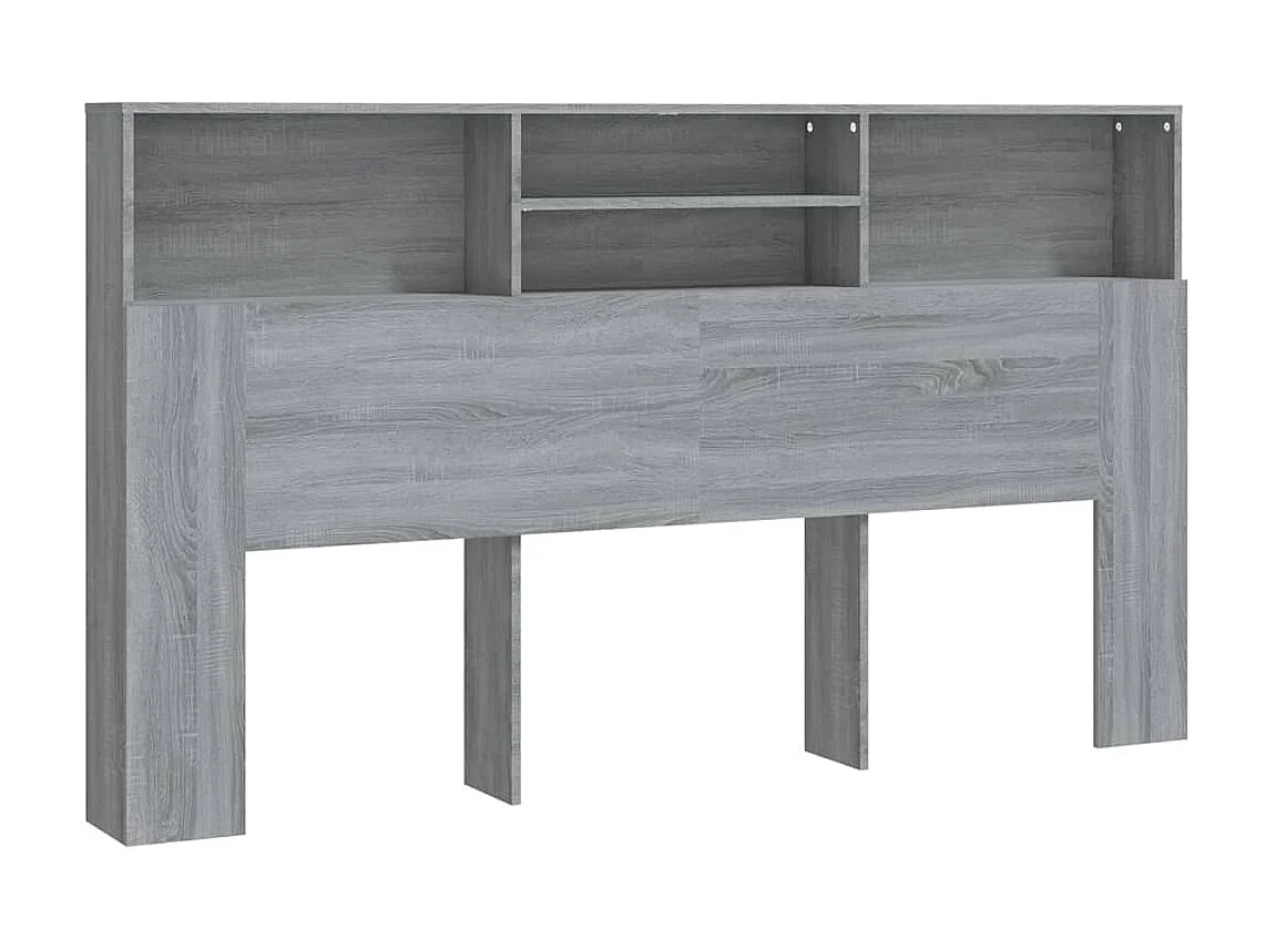 Armoire de tête de lit Sonoma gris 180x19x103,5 cm POI34844 BonneVie Meuble